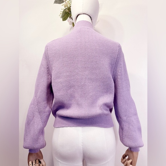 Zara Lilac Turtleneck Sweater - Picture 5 of 10
